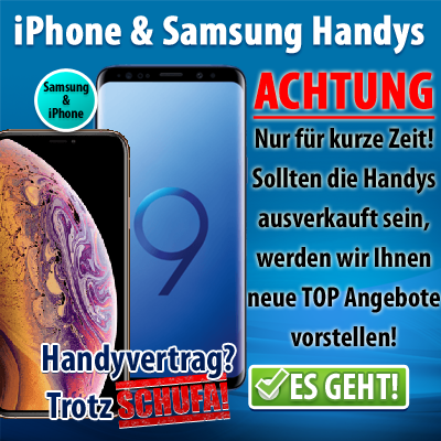 Handyvertrag trotz Schufa ohne Bonitätsprüfung? Jetzt vergleichen! handyvertrag ohne schufa iphone samsung
